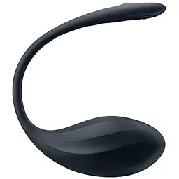 Віброяйце Satisfyer Ribbed Petal чорний