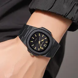 Наручний годинник Skmei 2382 Black Gold, 2382BKGD (18368) - мініатюра 3