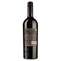 Вино Mare Magnum Primitivo Allegro Organic, червоне, сухе 14% 0,75 л - мініатюра 2