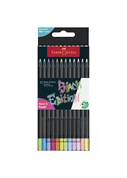 Набір олівців 12 кол. FABER CASTELL Neon + Pastel тригранні чорні (116410) - мініатюра 1
