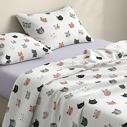 Дитяча постільна білизна фланель в ліжечко PLAYFUL CATS CS5 COSAS (4822052500507) - мініатюра 2