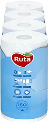 Туалетний папір Ruta Pure White, тришаровий, 8 рулонів - мініатюра 2