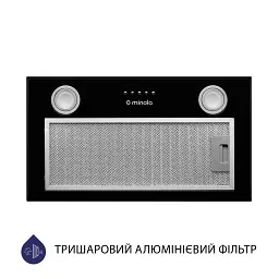 Витяжка повновбудована Minola HBI 5722 BL 1200 LED - мініатюра 4