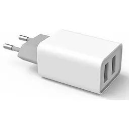 Мережевий зарядний пристрій ColorWay 2USB AUTO ID 2.1A (10W) White - мініатюра 2