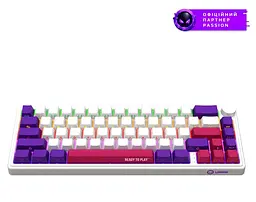 Клавіатура Lorgar KBP70MW Pro Wireless 65% Compact White EN/UA (LRG-KBP70MW-WH-US)