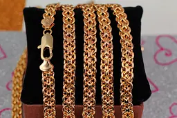Цепь Xuping Jewelry бисмарк 50 см 8 мм золотистая