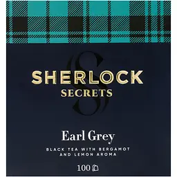 Чай чорний Sherlock Secrets Earl Grey 100 шт. х 2 г - мініатюра 2