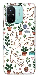 TPU чохол Demsky Cats pattern для Xiaomi Redmi 12C