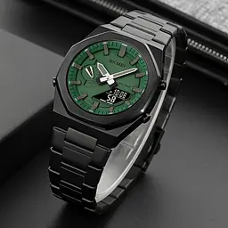 Чоловічий наручний годинник 1816BKGNBK Black Green-Black Skmei acs0030574 - мініатюра 4