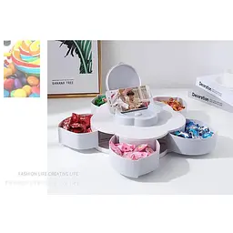 Тарілка - органайзе що обертається манежниця  фруктовниця Flower Candy Box - мініатюра 6