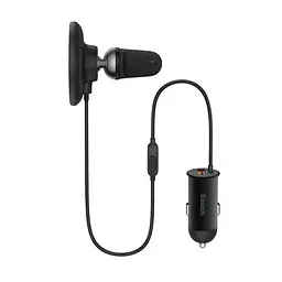 Бездротовий АЗП Baseus CW01 Magnetic Wireless Charging 15W + АЗУ Type-c 25W SUCX040101 Black - мініатюра 3