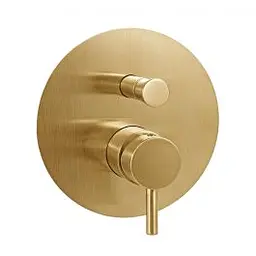 Змішувач для душу Paffoni Light honey gold brushed LIG015HGSP, Золотий