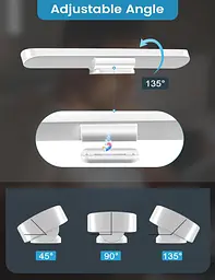 Ledronix Підвісні світильники для кухні, 2 шт., 2500 мАг, USB-C, що перезаряджаються, з регульованою яскравістю, сенсорні світильн - мініатюра 4