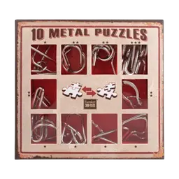 Набір головоломок 10 Metall Puzzles red Eureka 3D Puzzle 473358, 10 головоломок