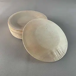 Тарілка кругла, дерево, Ø 130 мм, (100) (100 шт.) - мініатюра 3