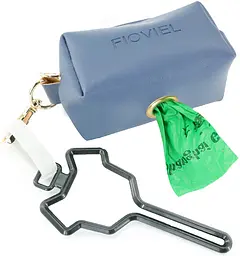Диспенсер для біопакетів Fioviel dog poop bag dispenser синій - мініатюра 2