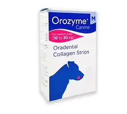Жувальні смужки Orozyme Орозим для гігієни ротової порожнини собак, M для середніх порід 10-30 кг 1 смужка - мініатюра 1