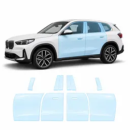 Антигравійна захисна бронеплівка за лекалами для BMW iX1 U11 2022- зони дверей і стійки вікон