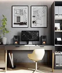 Полочная активная мультимедийная акустика Klipsch R-50PM Black - мініатюра 7