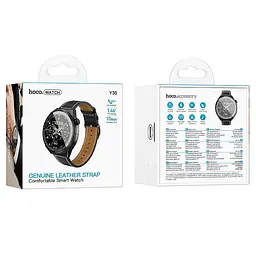 Смарт-годинник Hoco Y35 Smart sports watch (call version) Black - мініатюра 3