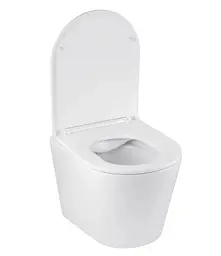 Унітаз підвісний безобідковий Kroner Armada WHI513636 RIMLESS з сидінням Slim Duroplast / Soft-close / Quick relase (KA513636WHIR) (CV029610) - мініатюра 2
