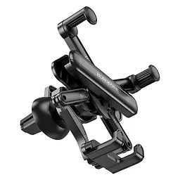 Тримач Borofone Point air outlet gravity linkage car holder BH78 до 7 дюймів чорний - мініатюра 4