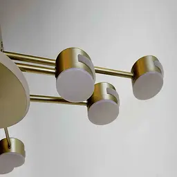 Стельова Led люстра Art 8673-10GD - мініатюра 3