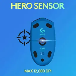 Мишка комп'ютерна Logitech G304 Lightspeed Blue (910-006016) - мініатюра 6