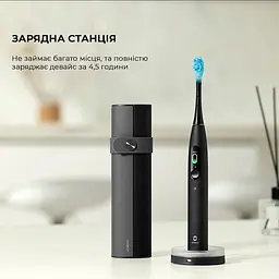 Електрична зубна щітка Oclean X Ultra Set OLED Black - мініатюра 2