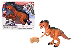 Интерактивная игрушка Динозавр на радиоуправлении, светозвуковые эффекты Dinosaur World RS6122, в коробке р.36,6х30,9х8,1см