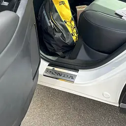 Накладки на пороги для Honda ENP1 ENS1 2022- Нержавіюча сталь із загином та Логотипом 4 шт (Premium P-HO39) - мініатюра 3