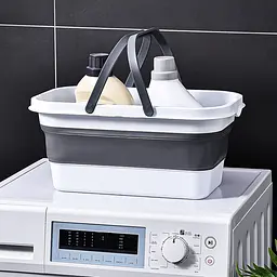 Відро складане MBM My Home Bin-19 біло-сіре 16 л (BIN-19 16L WHITE/GRAY) - мініатюра 3