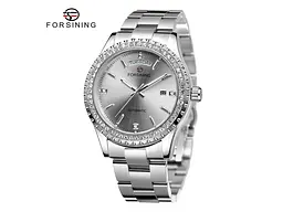Чоловічий наручний годинник 6919 Silver-Silver Forsining acs0031381 - мініатюра 2
