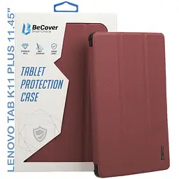 Чохол-книжка BeCover Smart Case для Lenovo Tab K11 Plus TB-352F 11.45" Red Wine (711853) - мініатюра 5