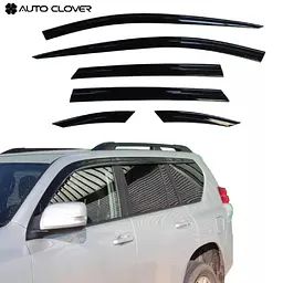 Дефлектори вікон вітровики для Toyota Prado 150 2009- 6 шт (Auto Clover) AC D098