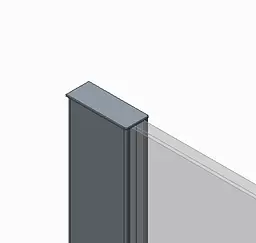 Душова перегородка Koer SR SP01-120x200-TR-01 Walk-In прозоре скло Easy Clean 8 мм, хром KR5394, прозоре, хром - мініатюра 2