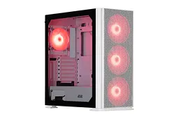 2E Gaming Корпус Vertex GI01W без БЖ 2xUSB3.0, 1xUSBType-C, 3x140мм ARGB, 1x120мм ARGB, VGA 380мм, LCS ready, контролер з пультом, TG Side Panel, EATX, білий - мініатюра 2