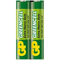 Батарейка GREENCELL R03 2шт 1.5V 24G-S2 сольова AA