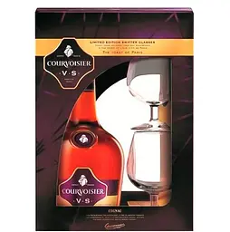 Коньяк Courvoisier VS, 40%, 0,7 л, у подарунковій упауовці + 2 келихи - мініатюра 2