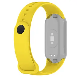Силіконовий ремінець для фітнес браслетів Xiaomi Mi Band 8 Smart Band 9/10, Silicone, yellow, зі зручною застібкою, на фітнес трекер та смарт годинник, ArmorStandart (ARM86917) - мініатюра 2