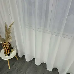 Турецький тюль батист з люрексом білий 500х270, тасьма ALBO pbe0052336 - мініатюра 5