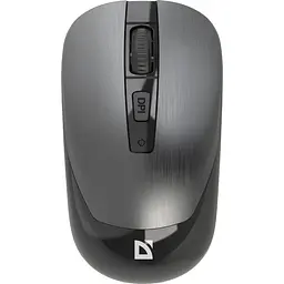 Мишка Defender Wave MM-995, бездротовий, 4 кн. до 1600 dpi, безшумна, сіра