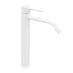 Змішувач для раковини високий Paffoni Light без донного клапана white matt LIG081BO, Білий матовий