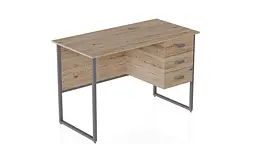 Комп'ютерний стіл Ferrum-decor Гаррі 75x120x70 сірий ДСП Дуб Сан-Марино 32мм (FRD-101479)