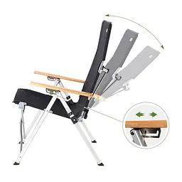 Крісло складане Naturehike NH17T003-Y чорний - мініатюра 2