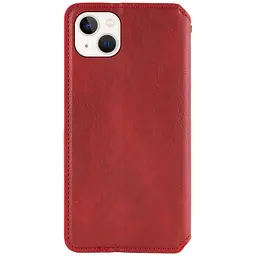 Шкіряний чохол-книжка GETMAN Cubic (PU) для Apple iPhone 13 (6.1) Червоний - мініатюра 2