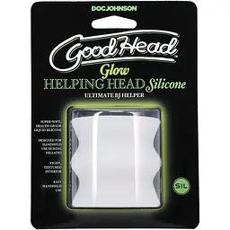 Мастурбатор Doc Johnson GoodHead - Glow Helping Head silicone - мініатюра 4