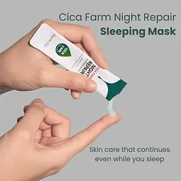 Набір масок для обличчя FarmStay Cica Farm Night Repair Sleeping Mask 20 шт. - мініатюра 6