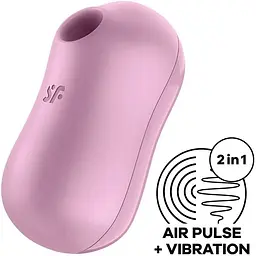 Вакуумний стимулятор із вібрацією Satisfyer Cotton Candy Lilac - мініатюра 2
