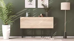 Стіл-книжка трансформер Оріон 3 Ferrum-decor 750x1150x880 Чорний метал ДСП Дуб Сонома 16 мм (FRD-105084) - мініатюра 11